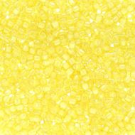 DB1776 White Lined Rainbow Mellow Yellow Delica 11/0 Miyuki 