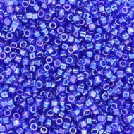 DB0178 Transparent Rainbow Cobalt Delica 11/0 Miyuki 