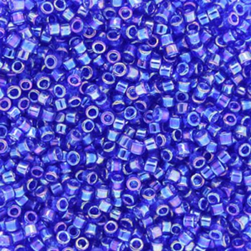 DB0178 Transparent Rainbow Cobalt Delica 11/0 Miyuki 