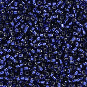 DBS0183 Silver-Lined Royal Blue Delica 15/0 Miyuki