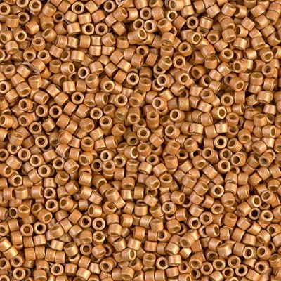 DB1833F Duracoat Galvanized Matte Dark Gold Delica 11/0 Miyuki  - 5 grams