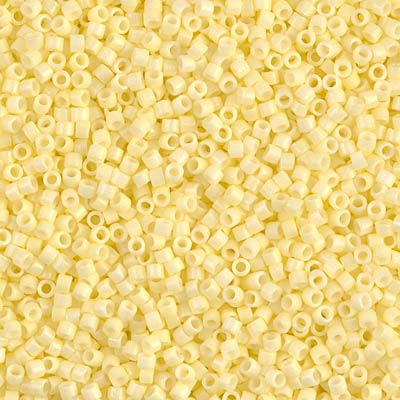 DB2101 Duracoat Opaque Light Lemon Ice Delica 11/0 Miyuki - 50 grams WHOLESALE PACKAGE