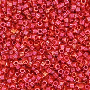 DB0214 Opaque Rainbow Red Luster Delica 11/0 Miyuki 