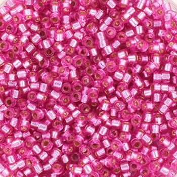 DB2153 Duracoat Silver-Lined Pink Parfait Delica 11/0 Miyuki