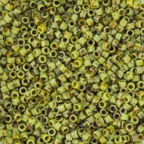 DB2265 Opaque Chartreuse Picasso Delica 11/0 Miyuki 