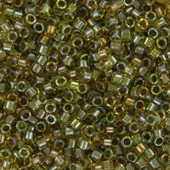 DB2377 Fancy Lined Lime 11/0 Miyuki