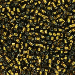 DB0604 Dyed Silver-Lined Golden Olive Delica 11/0 Miyuki 