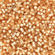 DB0621 Dyed Light Apricot Silver-Lined Alabaster Delica 11/0 Miyuki 