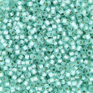 DB0626 Dyed Light Aqua Green Silver-Lined Alabaster Delica 11/0 Miyuki 