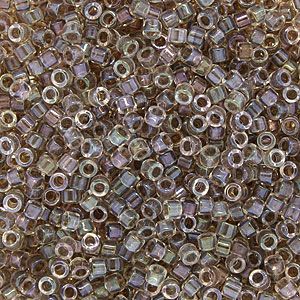 DB0064 Taupe Lined Rainbow Crystal Delica 11/0 Miyuki