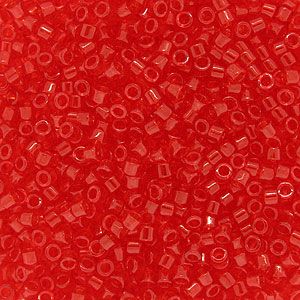 DB0704 Transparent Red Orange Delica 11/0 Miyuki