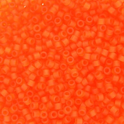 DB0744 Matt Transparent Orange Delica 11/0 Miyuki 
