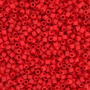 DB0753 Matte Opaque Red Delica 11/0 Miyuki
