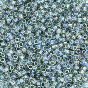 DB0084 Seafoam Lined Rainbow Crystal Delica 11/0 Miyuki 