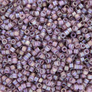 DB0857 Matte Transparent Rainbow Smoky Amethyst Delica 11/0 Miyuki