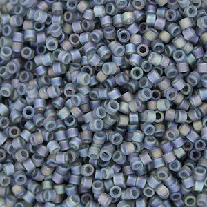 DB0863 Matte Transparent Rainbow Dove Grey Delica 11/0 Miyuki 