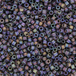 DB0865 Matte Transparent Rainbow Brown Delica 11/0 Miyuki 