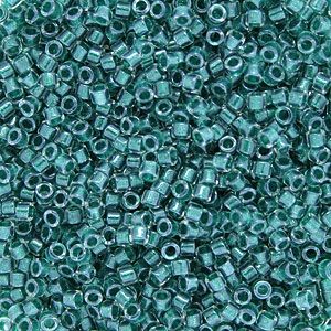 DB0918 Sparkling Dark Turquoise Lined Crystal Delica 11/0 Miyuki 