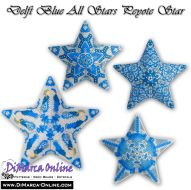 Tutorial 18 - 25 rows -  Delft Blue All Stars 3D Peyote Star + Basic Tutorial (download link per e-mail)