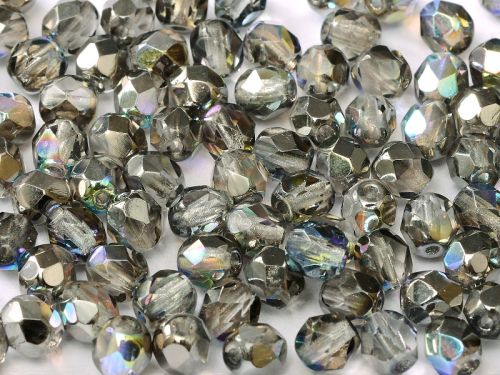 FP02 Crystal Rainbow Graphite 2 mm Fire Polished ~ 150 x