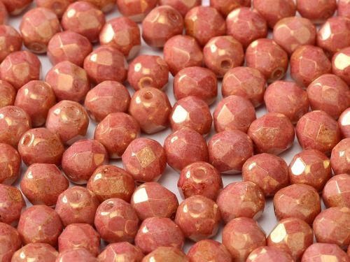 FP03 Chalk Copper Lumi 3 mm Fire Polished - 100 x