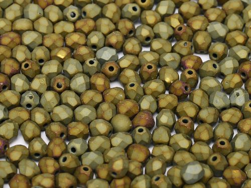 FP04 Iris Brown Matte 4 mm Fire Polished - 100 x