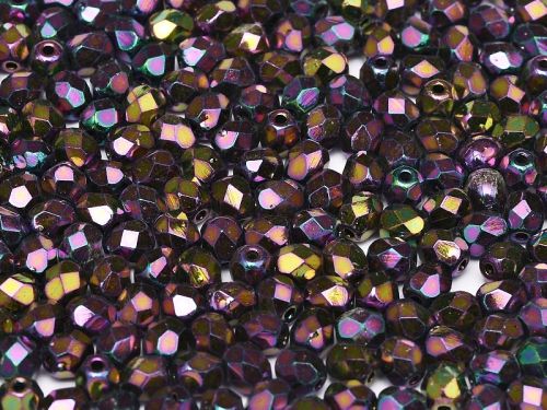 FP03 Iris Purple 3 mm Fire Polished - 100 x