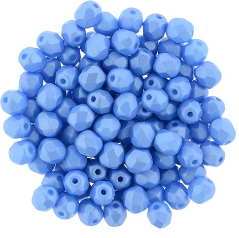 FP04 Powdery - Light Blue 4 mm Fire Polished - 100 x