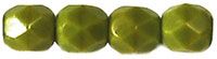 FP04 Opaque Olive 4 mm Fire Polished - 100 x