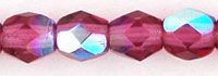 FP04 Fuchsia AB 4 mm Fire Polished - 100 x