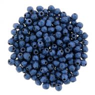 FP03 Polychrome Blue 3 mm Fire Polished - 100 x