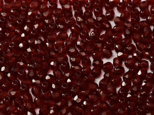 FP03 Garnet 3 mm Fire Polished ~ 100 x