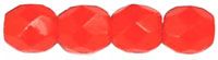 FP04 Opaque Light Red 4 mm Fire Polished - 100 x