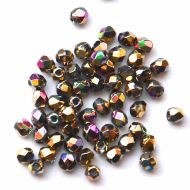 FP04 California Green 4 mm Fire Polished - 100 x