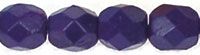 FP04 Coated Opaque Tanzanite 4 mm Fire Polished - 100 x