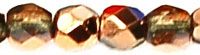 FP03 Copper-Smoky Topaz 3 mm Fire Polished - 100 x