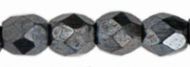 FP03 Hematite 3 mm Fire Polished - 100 x