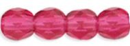 FP04 Fuchsia 4 mm Fire Polished - 100 x