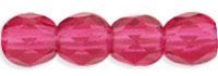 FP04 Fuchsia 4 mm Fire Polished - 100 x