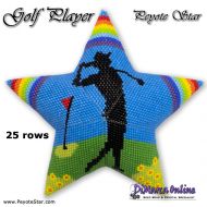 Tutorial 25 rows - Golf Player 3D Peyote Star + Basic Tutorial (download link per e-mail)