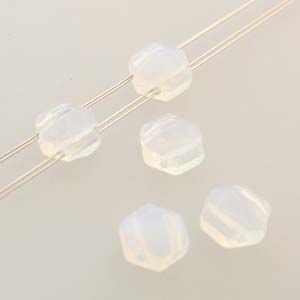 HCJ-01000 Chiseled White Opal Honeycomb Jewels - 30 x