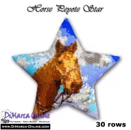 Tutorial 30 rows - Horse 3D Peyote Star + Basic Tutorial (download link per e-mail)