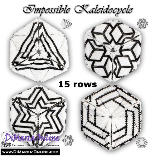 Tutorial 15 rows - Impossible Kaleidocycle + Basic Tutorial (download link per e-mail) - NEW format