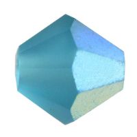 Indicolite AB Matt 4 mm Bicone Preciosa - 50 x