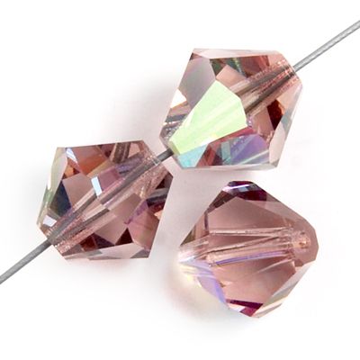 Amethyst Light AB 4 mm Bicone Preciosa