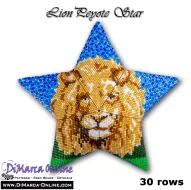 Tutorial 30 rows - Lion 3D Peyote Star + Basic Tutorial (download link per e-mail)