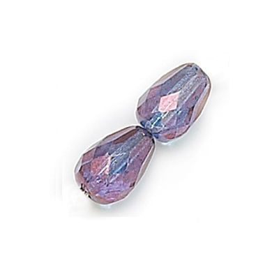 Lumi Amethyst Tear Drops 7x5 mm Fire Polished - 25 x * BUY 1 - GET 1 FREE *