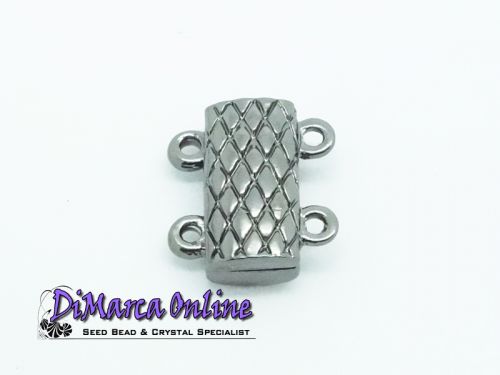 Magnetic Clasp 2 strands Black Hematite