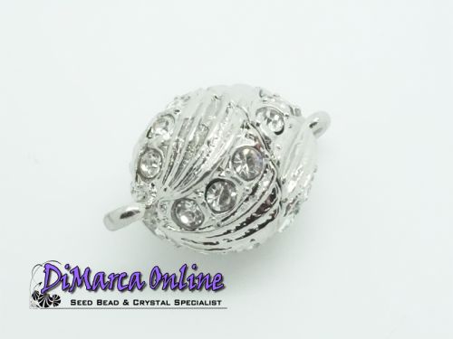 Magnetic Clasp 22 mm Platinum