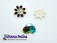 Embedding Elements Daisy for 12 mm Cup Chain Gold Plated - 2 x